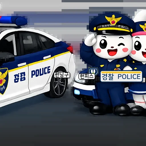 런닝구 폴리스 안전순찰대