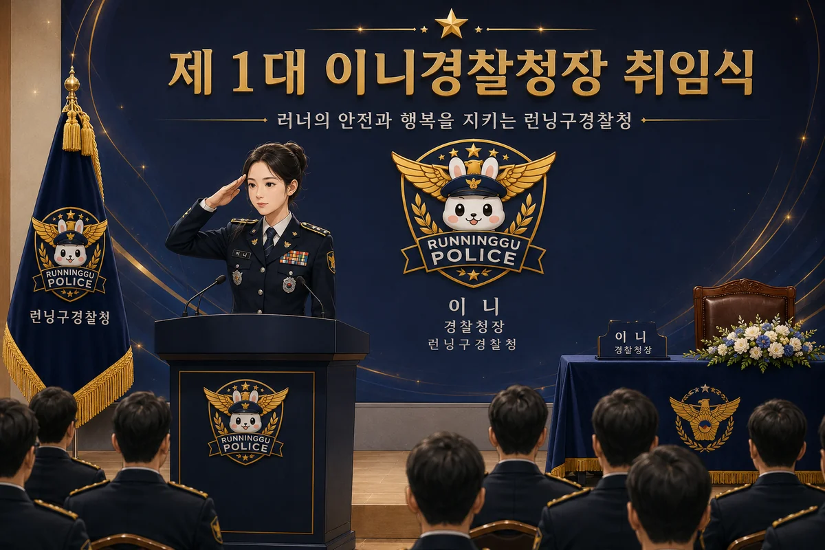 제1대 이니 경찰청장 취임식